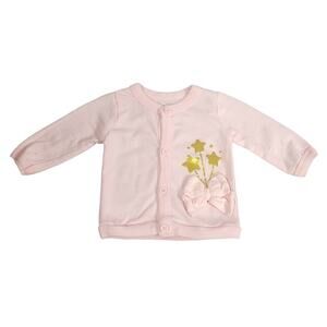Rene Rofe Baby Infant Pink Cardigan Sweater Size 0-3 Months